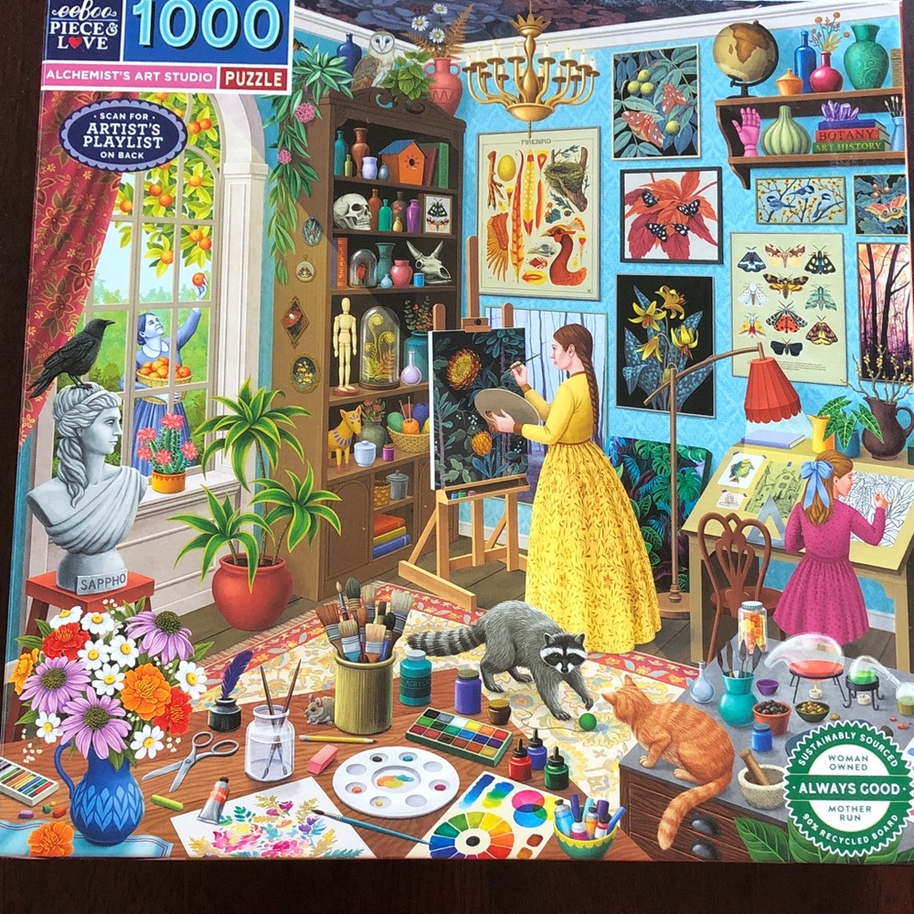 EeBoo Alchemist’s Art Studio 1000 piece puzzle